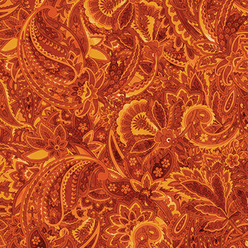 Harvest Beauty 15274-38 Pumpkin by Kanvas Studio for Benartex, Image