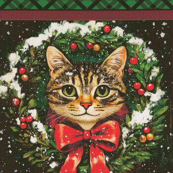 Merry Cats 16772-12 Panel by Peggy Collins for Benartex, Image