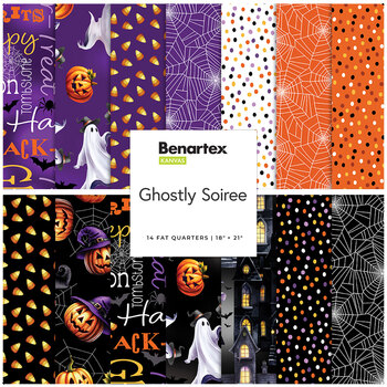 Ghostly Soiree  14 FQ Set by Nicole DeCamp for Benartex, Image