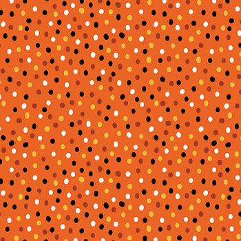 Ghostly Soiree 15101-39 Orange by Nicole DeCamp for Benartex, Image