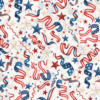 Red Truck Road Trip X5761-22 Ivory by Hoffman Fabrics, Image