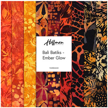 Bali Batiks - Ember Glow  Yardage by Hoffman Fabrics, Image