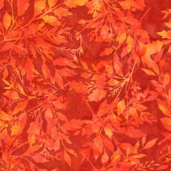 Bali Batiks - Ember Glow X2646-431 Cayenne by Hoffman Fabrics, Image