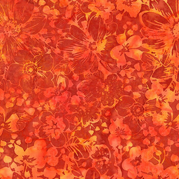 Bali Batiks - Ember Glow X2651-431 Cayenne by Hoffman Fabrics, Image