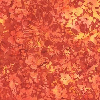 Bali Batiks - Ember Glow X2651-431 Cayenne by Hoffman Fabrics, Image