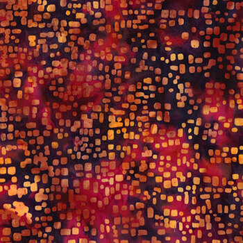 Bali Batiks - Ember Glow X2655-604 Halloween by Hoffman Fabrics, Image