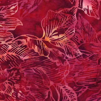 Bali Batiks - Tickled Pink X2653-143 Ruby by Hoffman Fabrics, Image