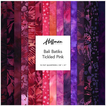Bali Batiks - Tickled Pink  15 FQ Set by Hoffman Fabrics, Image