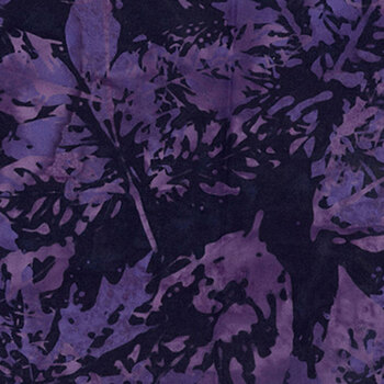 Bali Batiks - Morning Glory X2650-701 Deep Amethyst by Hoffman Fabrics, Image