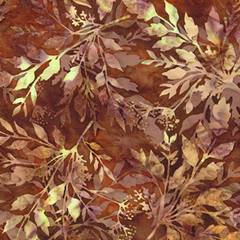 Bali Batiks - Coffee Shoppe X2646-573 Pecan by Hoffman Fabrics, Image