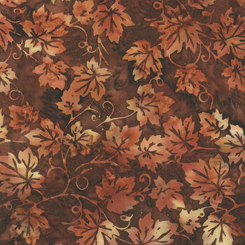 Bali Batiks - Coffee Shoppe X2664-386 Brownie by Hoffman Fabrics, Image