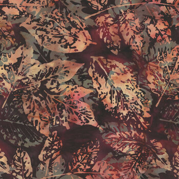 Bali Batiks - Cinnamon Spice X2650-428 Mulberry by Hoffman Fabrics, Image