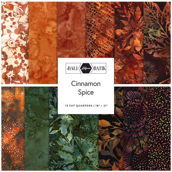 Bali Batiks - Cinnamon Spice  13 FQ Set by Hoffman Fabrics, Image
