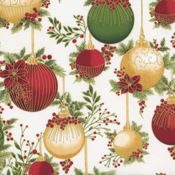 Christmas Wish Y7822-20G Natural Gold by Hoffman Fabrics