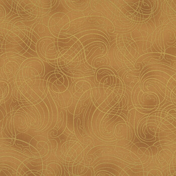 Christmas Wish Y7824-47G Gold Gold by Hoffman Fabrics