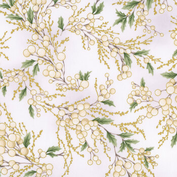 Christmas Wish Y7821-134G Parchment Gold by Hoffman Fabrics