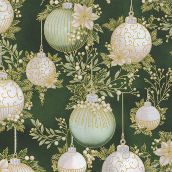 Christmas Wish Y7822-44G Forest Gold by Hoffman Fabrics