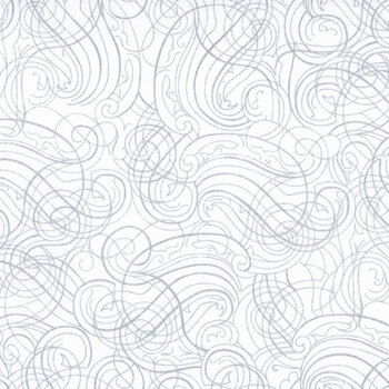 Christmas Wish Y7824-3S White Silver by Hoffman Fabrics