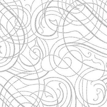 Christmas Wish Y7824-3S White Silver by Hoffman Fabrics, Image