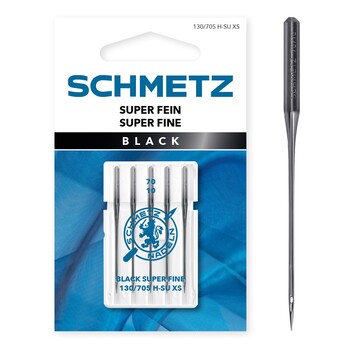 Schmetz Black Super Fine Needles - Size 70/10 - 5ct, Image