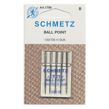 Schmetz Jersey/Ball Point Machine Needles - Size 100/16 - 5ct, Image