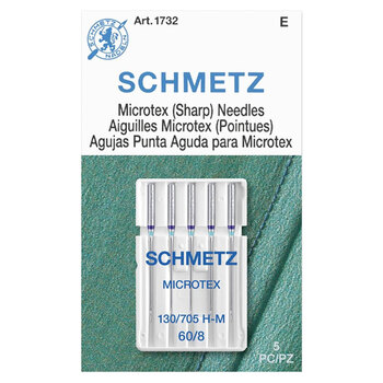 Schmetz Microtex Needles - Size 60/8 - 5ct, Image