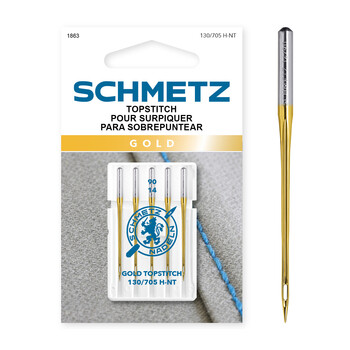 Schmetz Gold Topstitch Needles - Size 90/14 - 5ct, Image