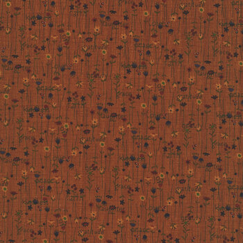 Bountiful Blessings 3635-39 Dark Rust by Janet Rae Nesbitt for Henry Glass Fabrics