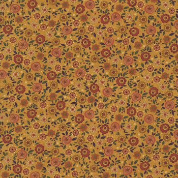 Bountiful Blessings 3636-33 Gold by Janet Rae Nesbitt for Henry Glass Fabrics