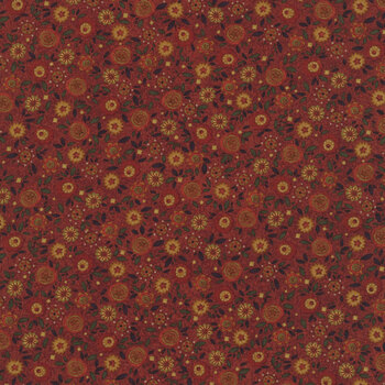 Bountiful Blessings 3636-88 Red by Janet Rae Nesbitt for Henry Glass Fabrics
