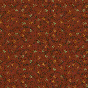 Bountiful Blessings 3638-83 Brick by Janet Rae Nesbitt for Henry Glass Fabrics, Image