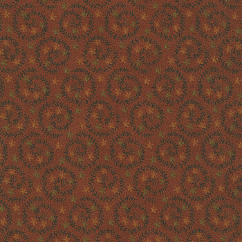 Bountiful Blessings 3638-83 Brick by Janet Rae Nesbitt for Henry Glass Fabrics