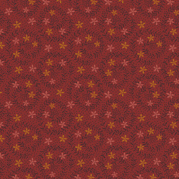 Bountiful Blessings 3638-88 Red by Janet Rae Nesbitt for Henry Glass Fabrics, Image