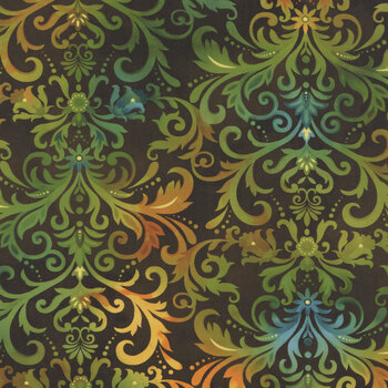 Baskets of Autumn Blessings 9198-38 Brown Multi by Art Loft for Studio E Fabrics