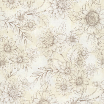 Baskets of Autumn Blessings 9202-44 Cream by Art Loft for Studio E Fabrics