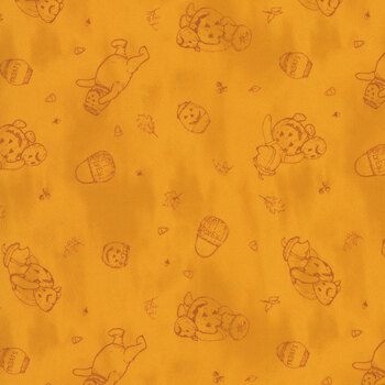 Haunted Acre Wood 9129-33 Orange by W.A. Dodge for Studio E Fabrics