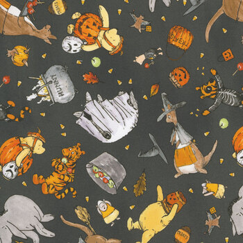 Haunted Acre Wood 9132-93 Charcoal by W.A. Dodge for Studio E Fabrics