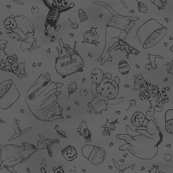 Haunted Acre Wood 9133-90 Charcoal by W.A. Dodge for Studio E Fabrics, Image
