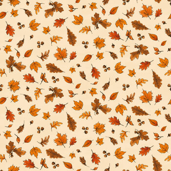Haunted Acre Wood 9134-44 Yellow by W.A. Dodge for Studio E Fabrics, Image