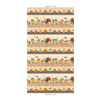 Haunted Acre Wood 9140-44 Yellow by W.A. Dodge for Studio E Fabrics, Image