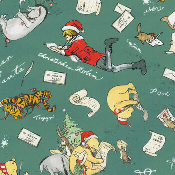 Christmas at Pooh Corner 9100-66 Forest by W.A. Dodge for Studio E Fabrics