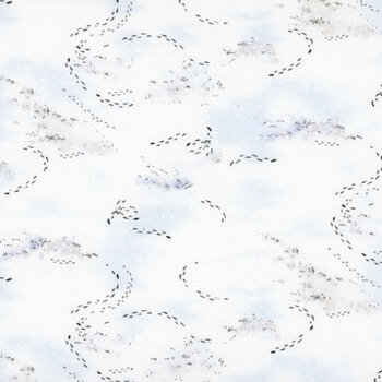 Christmas at Pooh Corner 9111-07 Snow by W.A. Dodge for Studio E Fabrics