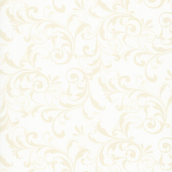 Holiday Feather & Flourish 9266-44 Cream by Art Loft for Studio E Fabrics
