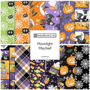 Moonlight Mischief  Yardage by Shelly Comiskey for Henry Glass Fabrics, Image