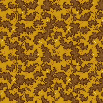 Every Heart Beats True 2684-30 Amber by Kim Diehl for Henry Glass Fabrics, Image