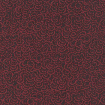 Every Heart Beats True 2687-88 Wine by Kim Diehl for Henry Glass Fabrics