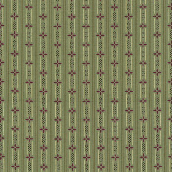 Every Heart Beats True 2688-11 Dusty Aqua by Kim Diehl for Henry Glass Fabrics