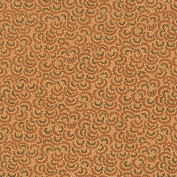 Every Heart Beats True 2691-303 Pumpkin by Kim Diehl for Henry Glass Fabrics