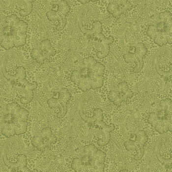 Every Heart Beats True 2694-66 Sage by Kim Diehl for Henry Glass Fabrics