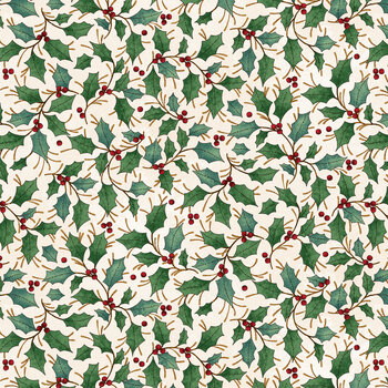 Gifts of Gratitude 2526-44 Cream by Leanne Anderson and Kaytlyn Kuebler for Henry Glass Fabrics, Image